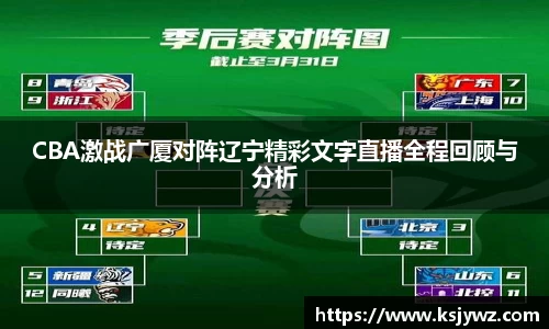 CBA激战广厦对阵辽宁精彩文字直播全程回顾与分析